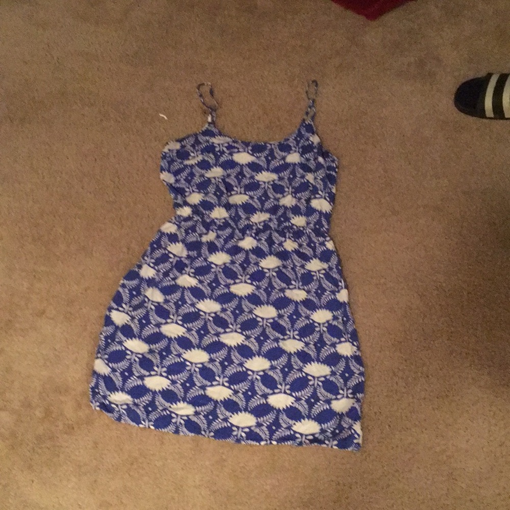 Old navy blue and white mini dress